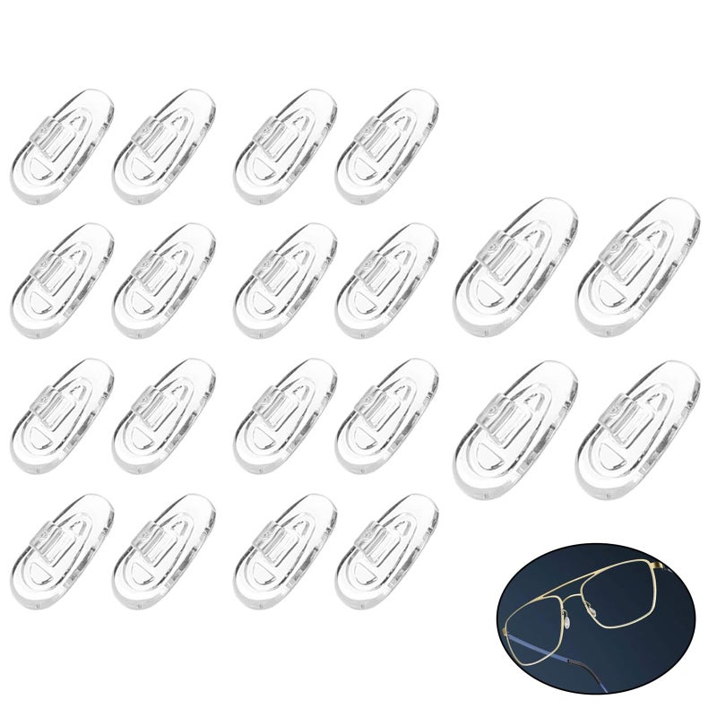 TRHDFW 5 Pairs of Glasses Nose Pads,Replacement Glasses Rubber Nose.Soft Gel Fit Non-Slip Eye Handle Replacement Parts Protect Eyeglasses Bridge Repair Kit Children's Eyeglasses Sunglasses